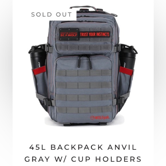 Wolfpak 45L backpack BRAND NEW Anvil Grey - Picture 4 of 6